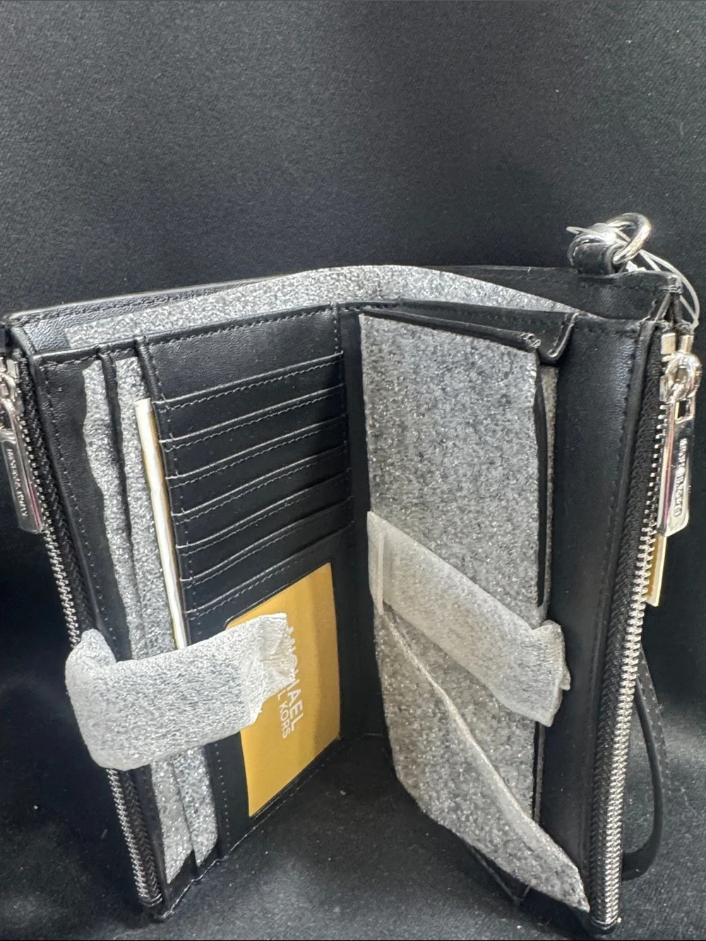 Michael Kors Gray Signature MK Zip-Around Wallet